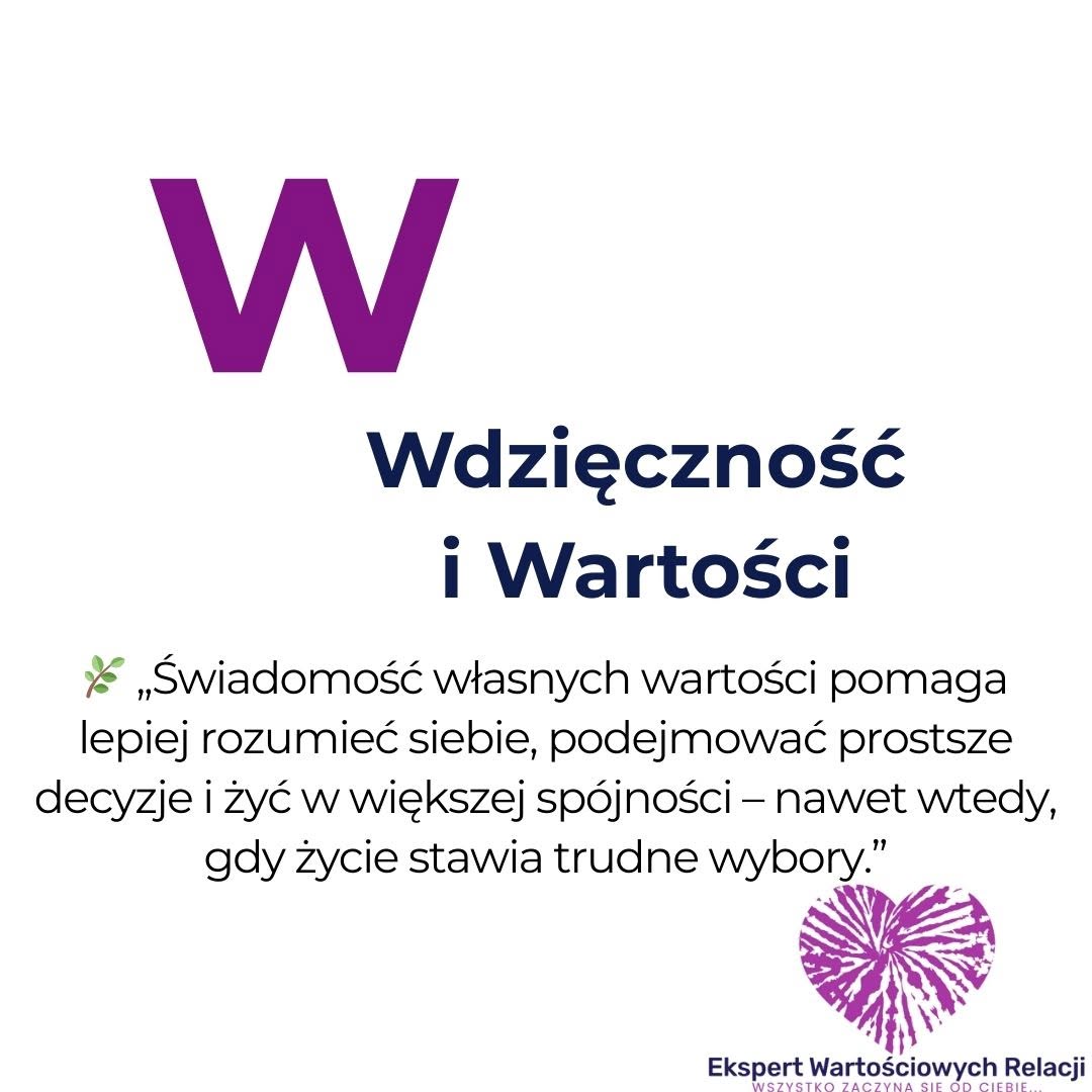 W jak Wdzięczność i wartości – Alfabet Wartościowej Relacji